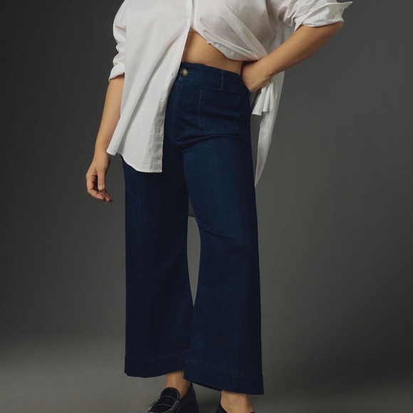 Pilcro Denim - Pilcro High Rise Cropped Flare Wide leg jeans 31